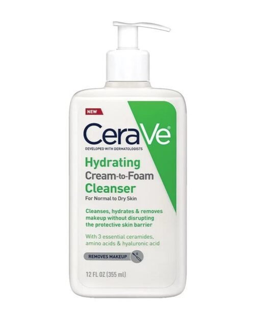 CeraVe Hydrating Cream-to-Foam Cleanser 474ml