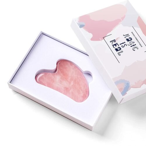 Gua Sha Massage Tool - Natural Skin Massager for Face Body Relieve Muscle Tensions Reduce Puffiness