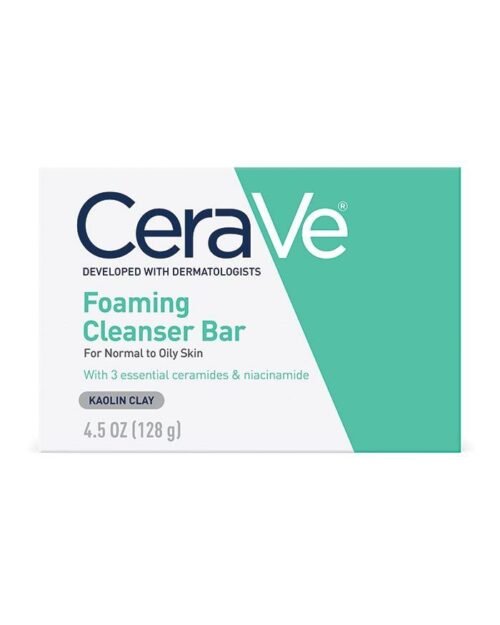 CeraVe Foaming Cleanser Bar for Oily Skin, 4.5 OZ
