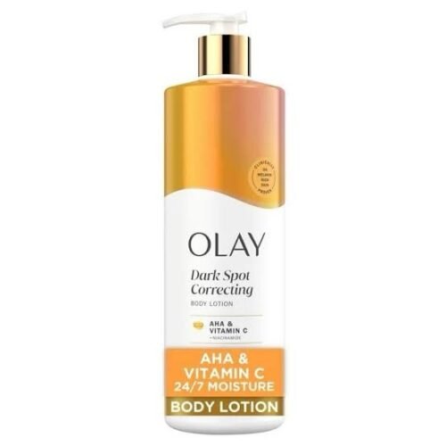 Olay Dark Spot Correcting Body Lotion with AHA, Vitamin C and Niacinamide, 17 fl oz, Exfoliating Body Lotion